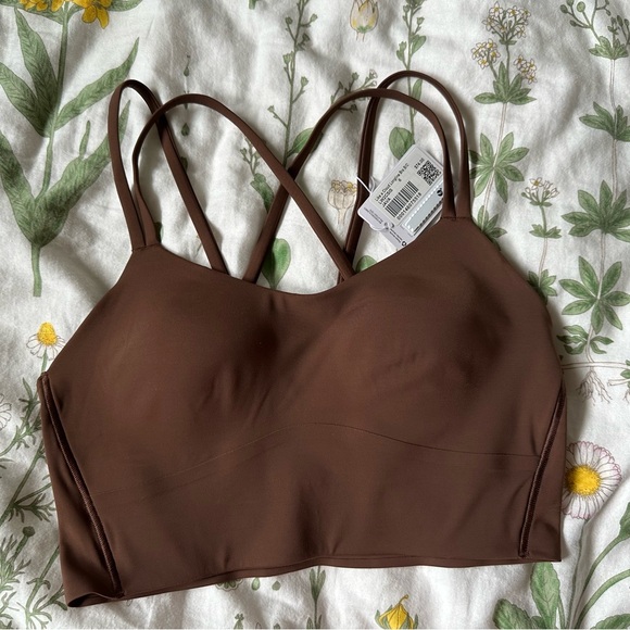 BNWT Like a Cloud Longline Bra size 6 Java lululemon - Picture 1 of 5